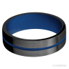 Zirconium with Satin Finish and Royal Blue Inlay and Royal Blue - Image 3