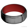 Zirconium with Crosssatinblack , Polish Finish and USMC Red - Image 3