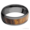 Zirconium with Polish Finish and Desert Iron Wood Inlay - Image 3