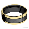 Zirconium with Satin Finish and 14K Yellow Gold Inlay - Image 3