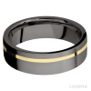 Tantalum Noir with Bead , Bead Finish and 14K Yellow Gold Inlay - Image 3