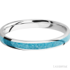 Cobalt Chrome with Polish Finish and Turquoise Inlay - Image 3